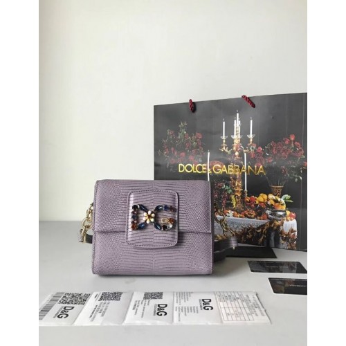 Geantă de umăr Dolce Gabbana din piele de vițel 5568 gri