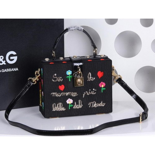 Dolce Gabbana Family Patch DOLCE BOX Bag DG4190 Negru