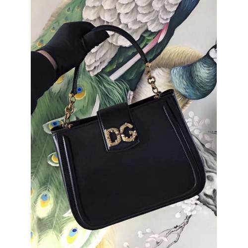 Dolce Gabbana Geantă originală din piele 4918 neagră