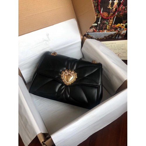 Dolce Gabbana Geantă originală din piele 4919 neagră