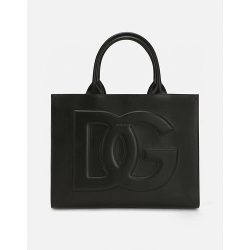 Dolce Gabbana Geantă de umăr din piele originală 3041 neagră