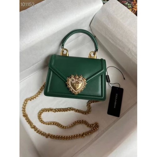 Dolce Gabbana Geantă de umăr din piele originală 4011 verde