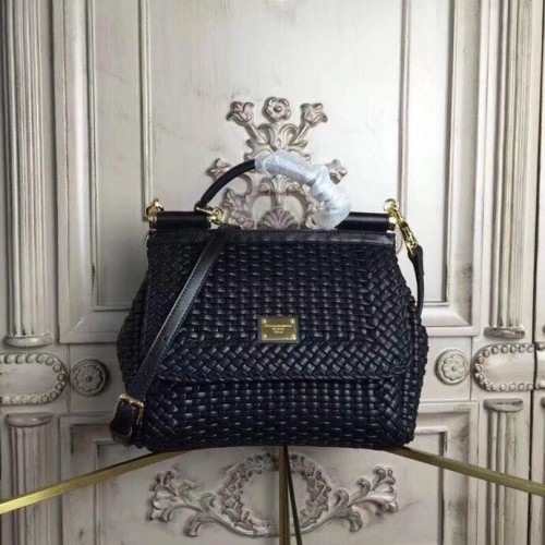 Geantă Dolce Gabbana Original Wicker DG8632 Neagră