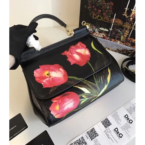 Geantă Dolce Gabbana SICILY din piele de vițel 4136-18