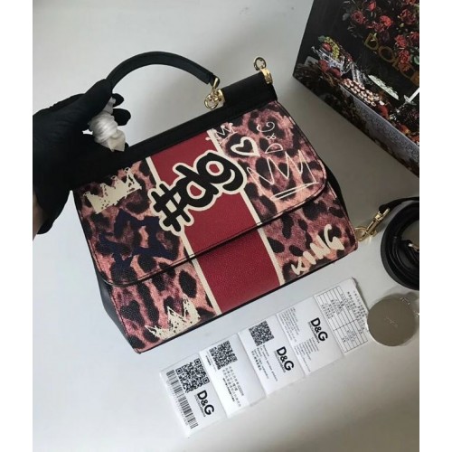 Geantă Dolce Gabbana SICILY din piele de vițel 4136-5