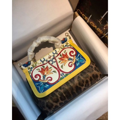 Geantă Dolce Gabbana SICILY din piele de vițel 4136-6