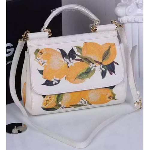 Geantă Dolce Gabbana SICILY din piele de vițel BB4137TAB