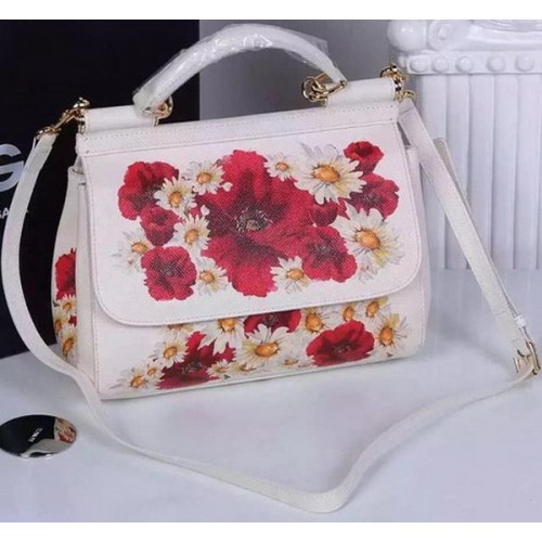 Geantă Dolce Gabbana SICILY din piele de vițel BB4137TAC