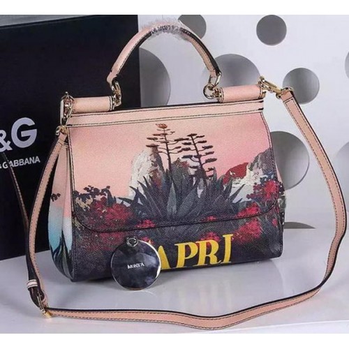 Dolce Gabbana Geantă SICILY din piele de vițel BB4137TAD