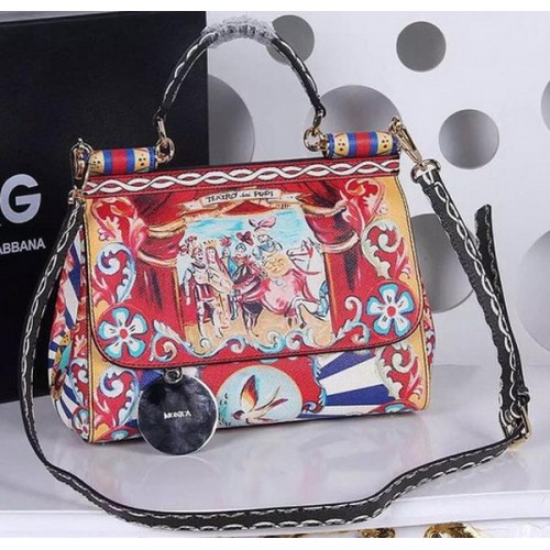 Dolce Gabbana SICILY Bag din piele de vițel BB4137TAF