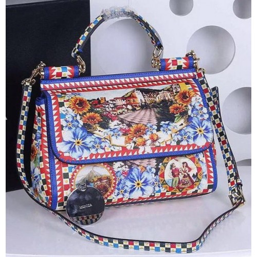 Geantă Dolce Gabbana SICILY din piele de vițel BB4137TAH