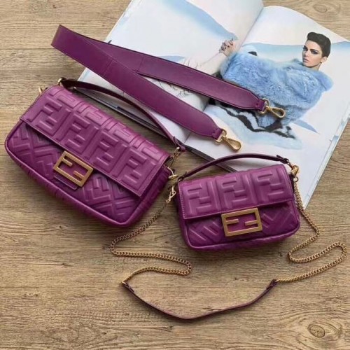 Geantă de umăr FENDI BAGUETTE Mini 8BS017 violet