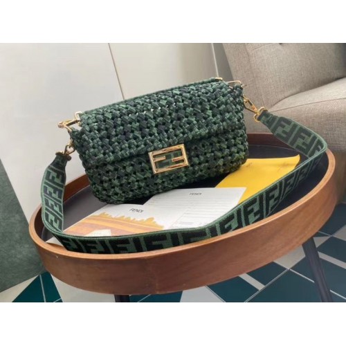 FENDI Baguette Umăr Spate F0388 Verde