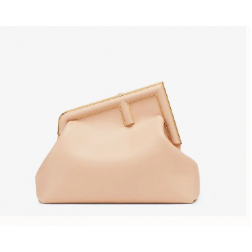 Geantă din piele FENDI FIRST MEDIUM 8BP127AB roz