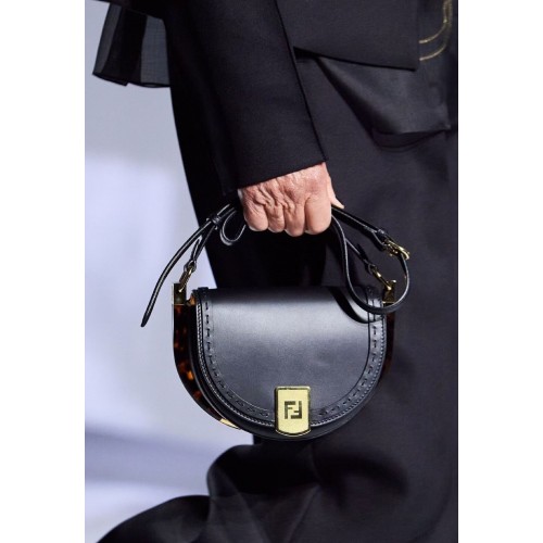 Geantă din piele FENDI MOONLIGHT 8BT346A neagră