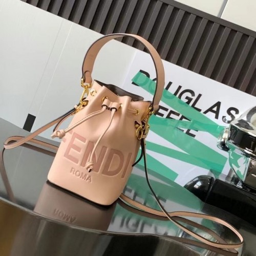 Geantă mini din piele FENDI Mon Tresor 8BS010AC roz