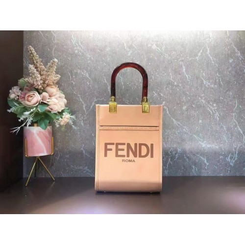 Geantă mini din piele FENDI SUNSHINE SHOPPER F1620 roz