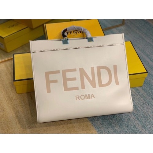 Geantă mare FENDI SUNSHINE din piele bej 8BH387A