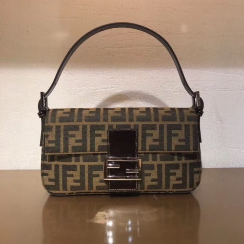 Geantă de umăr FENDI Vintage BAGUETTE 83018 Maro