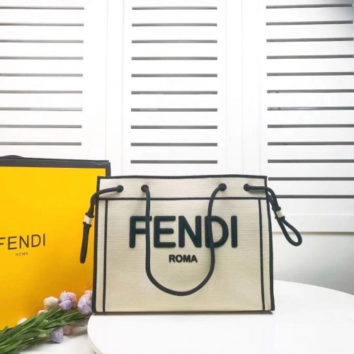 Geantă de pânză FENDI F6501 Gri