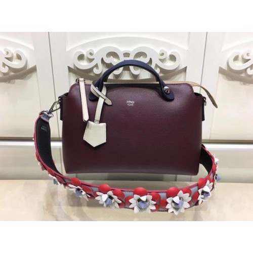 Geantă Fendi BY THE WAY Original Calfskin Leather F21790 Wine