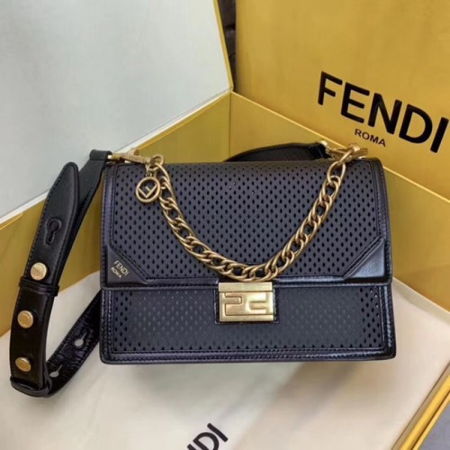 Geanta din piele Fendi KAN U 8BT313 Royal