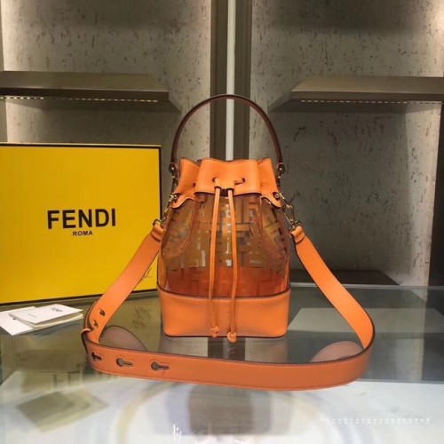 Geantă Fendi MON TRESOR PU Mini 8BS010 maro