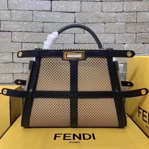 Fendi Original Leather FD6358 Maro și Negru