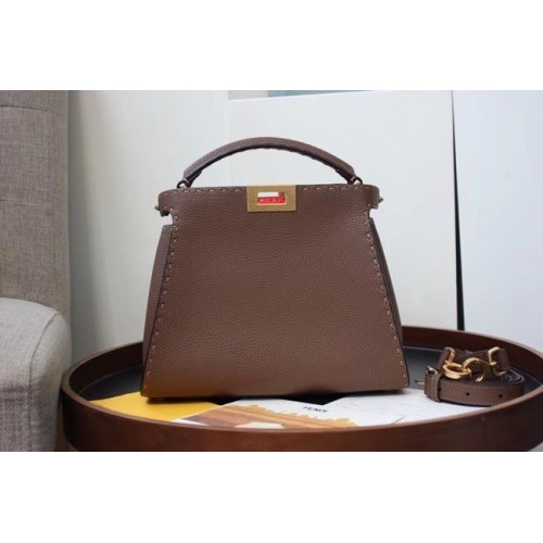 Geantă Fendi ISEEU MEDIUM din piele 70192 Kaki