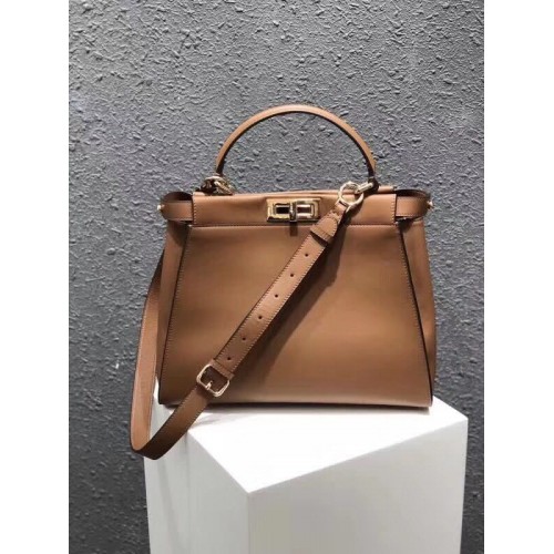 Geantă Fendi PEEKABOO Tote Bag 3559 maro