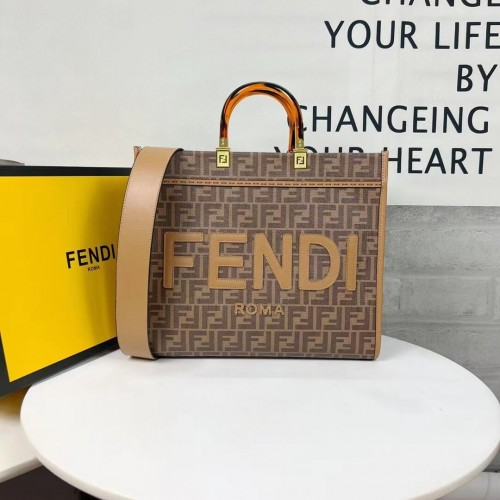 Geantă de cumpărături Fendi Tote Material Textil cu imprimeu Graffiti F0707-4