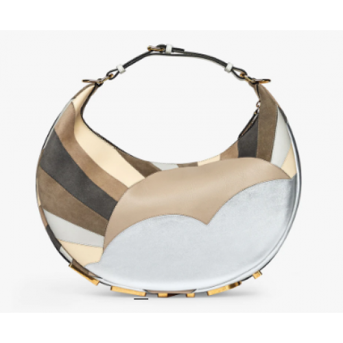 Geantă mică din piele Fendi cu incrustații multicolore 8BR798A