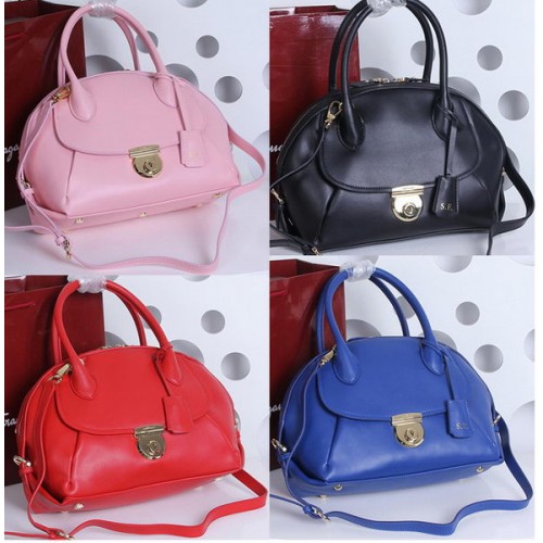 Geantă tote medie Ferragamo din piele de vițel SF588471