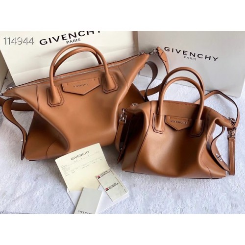 Geantă de umăr din piele GIVENCHY Original 63188 maro