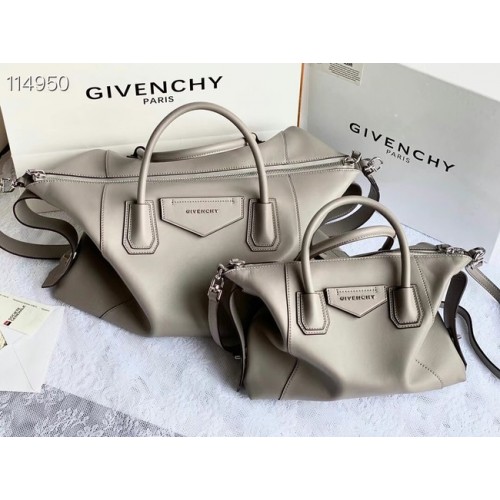 Geantă de umăr din piele GIVENCHY Original 63188 gri deschis