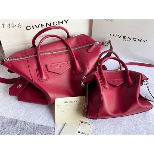 Geantă de umăr din piele GIVENCHY Original 63188 roșie