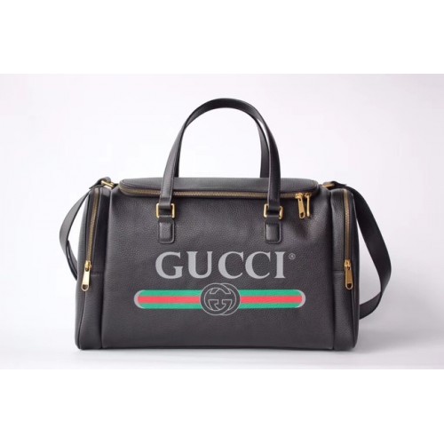 Geantă de călătorie GUCCI GG Soho Leather Supreme 547837 neagră