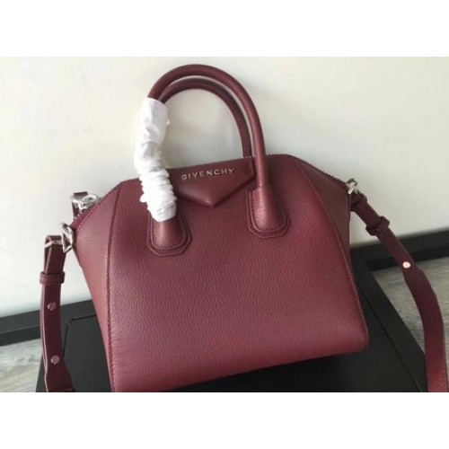 Geantă Givenchy Antigona din piele de vițel G9982 vin