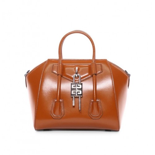 Geantă mică Antigona Givenchy Grained Original Calfskin BB0512 Maro