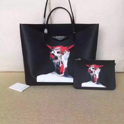 Geantă mare de cumpărături Givenchy Print G6598E Neagră