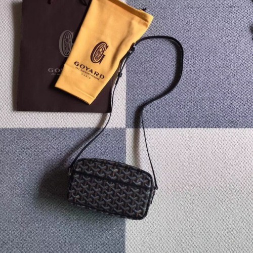Geantă de umăr din piele de vițel Goyard 6788 Neagră