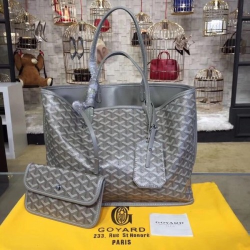 Geantă tote din piele de vițel Goyard 20207 gri