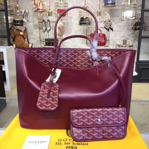 Geantă tote din piele de vițel Goyard 20208 Vin