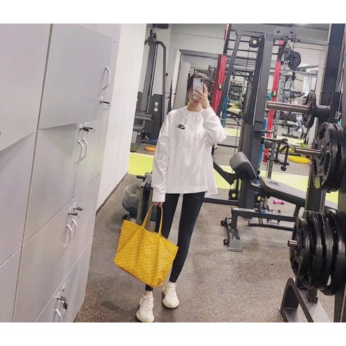 Geantă tote din piele de vițel Goyard 6783 Galbenă