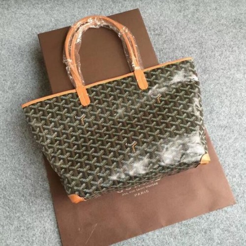 Geantă tote din piele de vițel Goyard 6788 maro