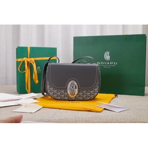 Geantă de umăr din piele de vițel Goyard 9967 gri