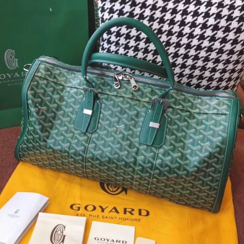 Geantă de călătorie Goyard Canvas 6958 verde