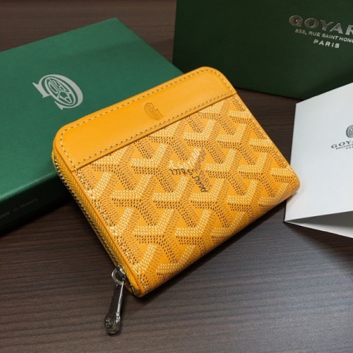 Carcasă de carduri Goyard G9982 galbenă