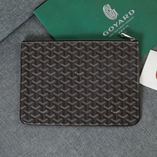 Geantă de mână Goyard Y Doodling din piele de vițel 5987 Gri