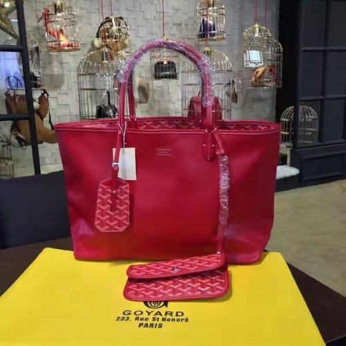 Geantă tote din piele de vițel Goyard Y Doodling 7901 roz
